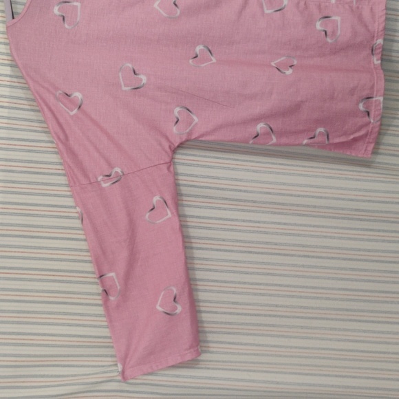 Stylish Pink Heart Design Blouse - Picture 9 of 12